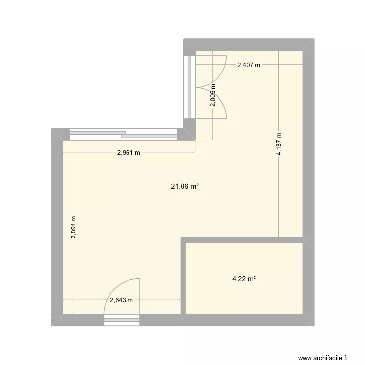 MAHJOUB - INJ. Plan de 2  et 25 m²