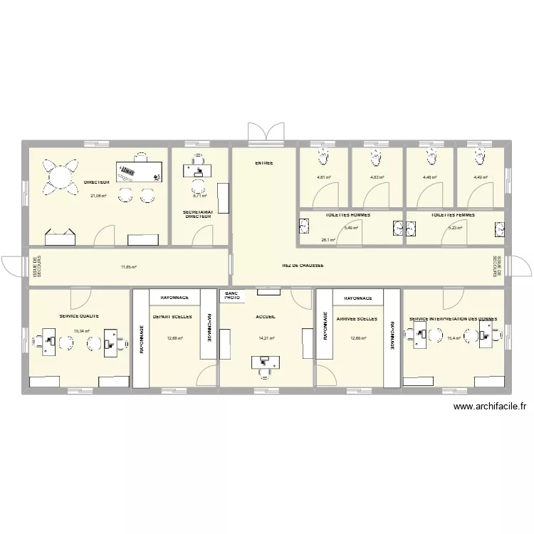 Lab GN Tunis RDC. Plan de 