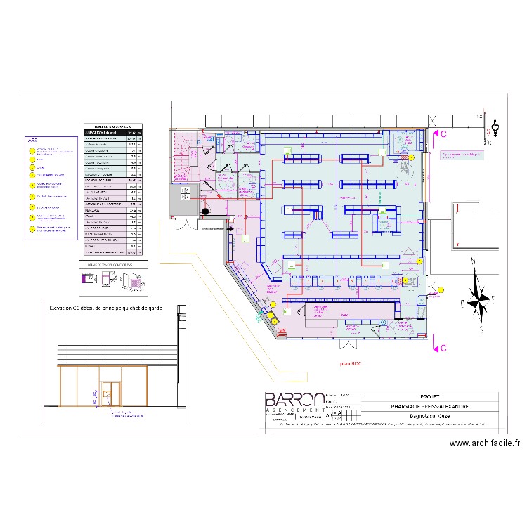 Pharmacie bagnole sur Cèze. Plan de 0 pièce et 0 m2