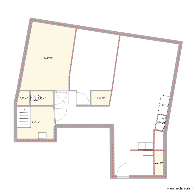 Plan Afedim. Plan de 0 pièce et 0 m2