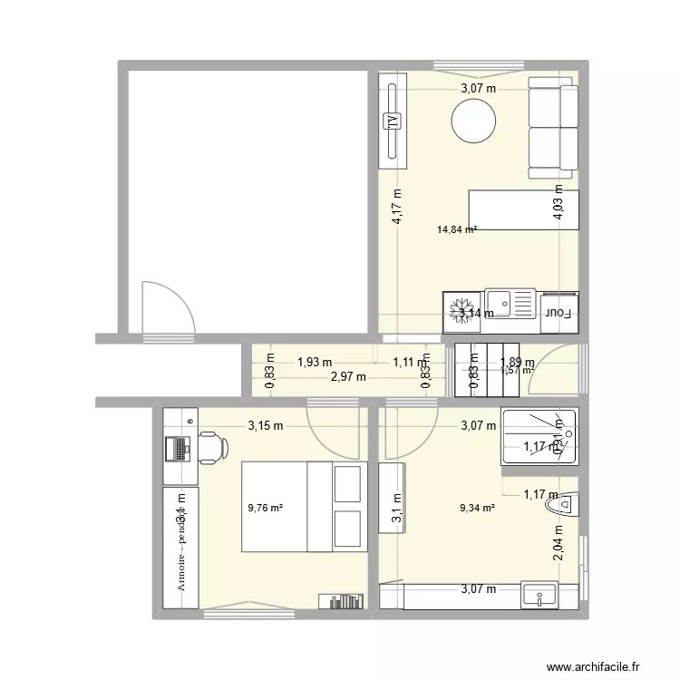 Mathis V2. Plan de 4 et 36 m² Mathis V2. Plan de 4 et 36 m²