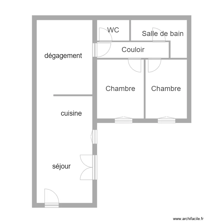 MARCQ Brives. Plan de 6  et 59 m²