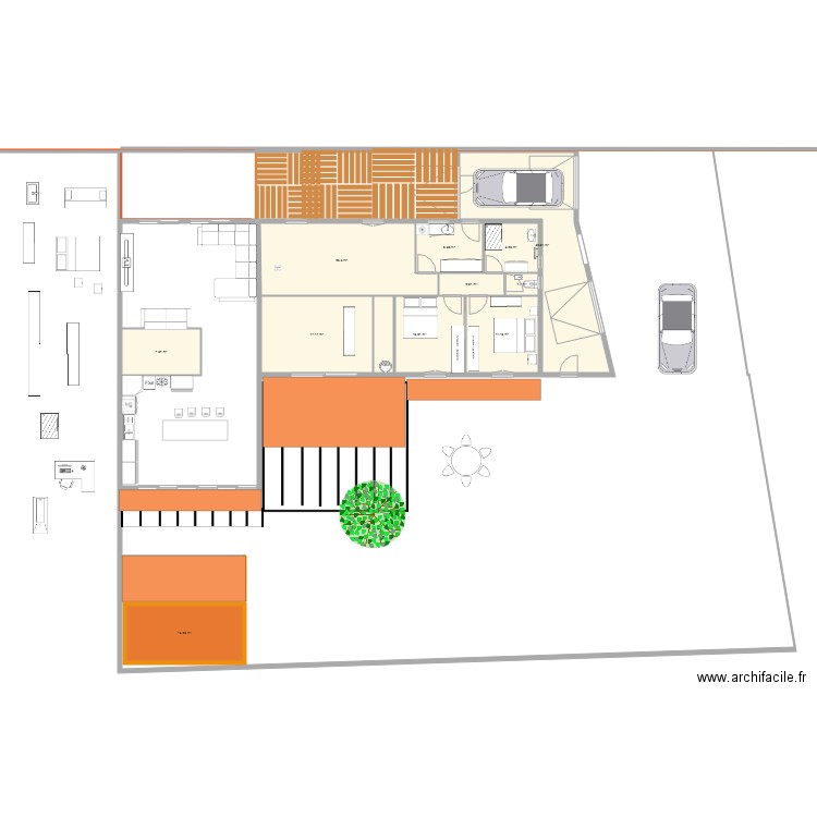 VARIANTE MESCHERS. Plan de 11 pièces et 133 m2