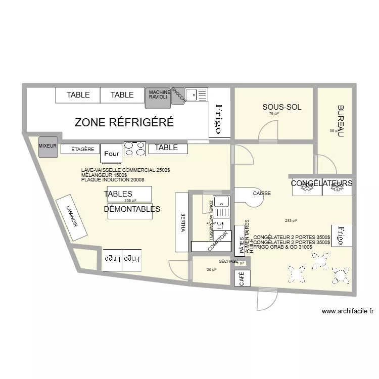 C1 MARIEVILLE. Plan de 7 et 77 m² C1 MARIEVILLE. Plan de 7 et 77 m²