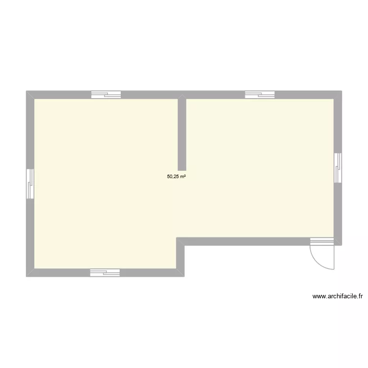 Etage2. Plan de 1 Pièce et 50 m² Etage2. Plan de 1 Pièce et 50 m²