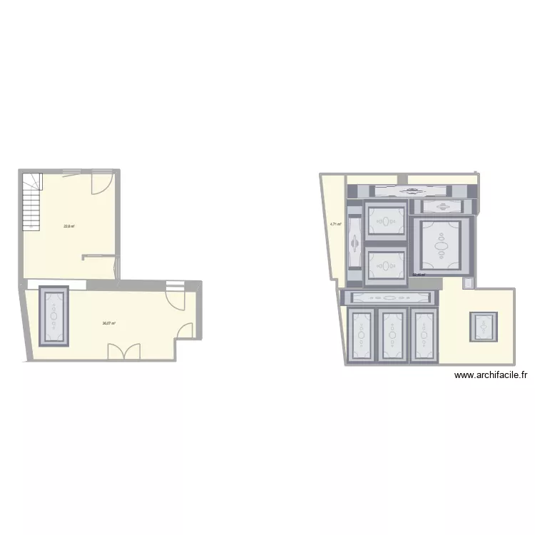 Bccaria. Plan de 4 Pièces et 116 m²