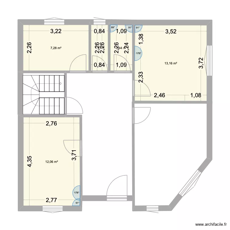 plan cabinet. Plan de 5  et 37 m²
