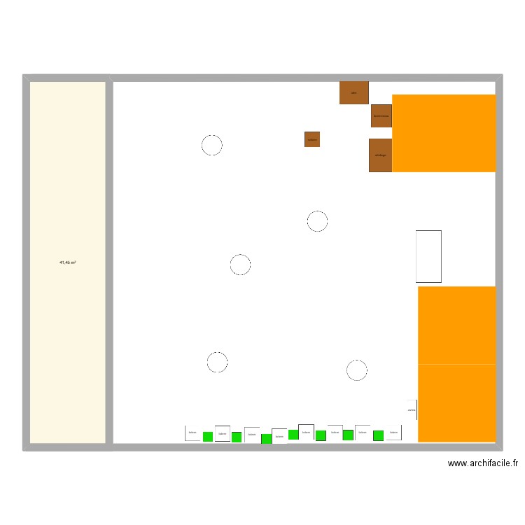 svdl 2025. Plan de 1 pièce et 41 m2