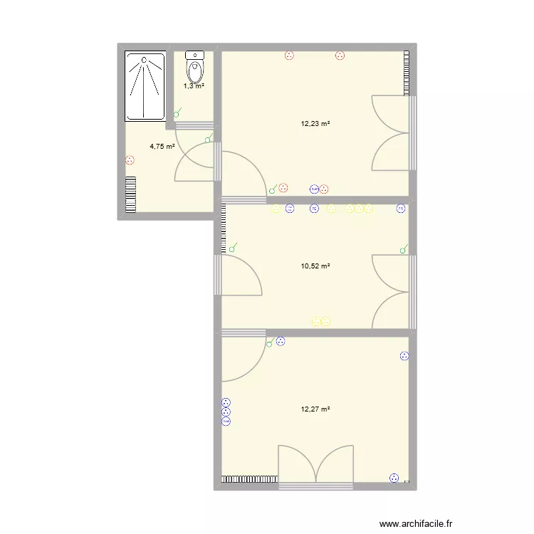 locatif RDC1. Plan de 5 et 41 m² locatif RDC1. Plan de 5 et 41 m²