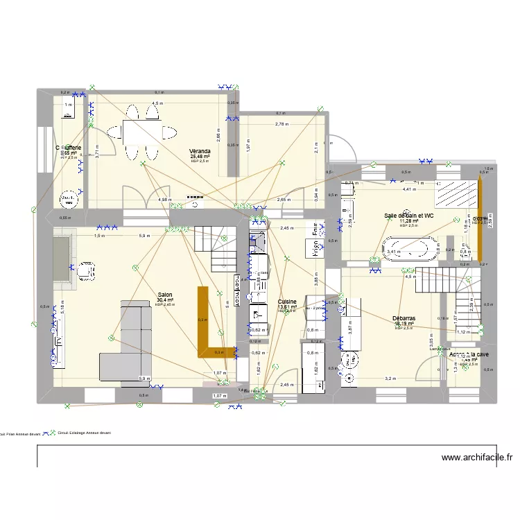 VMC Double flux Gaelle. Plan de 