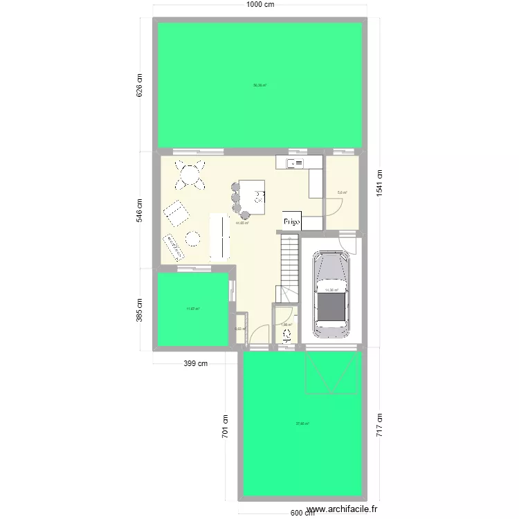 terrain stro ESSAI rdc 120 M2 ext. Plan de 