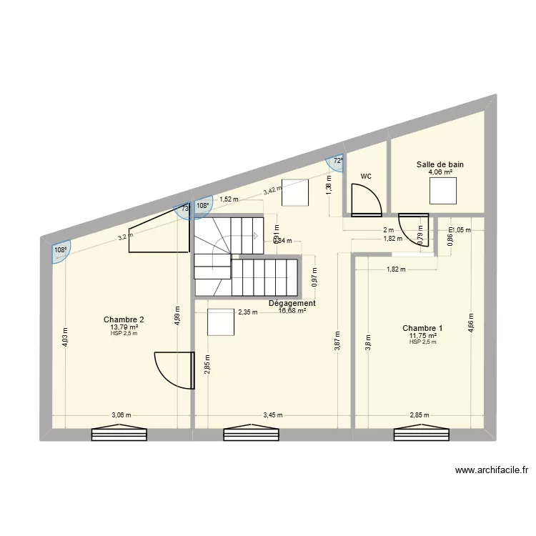 CERTIVIA ETAGE. Plan de 6 et 51 m² CERTIVIA ETAGE. Plan de 6 et 51 m²