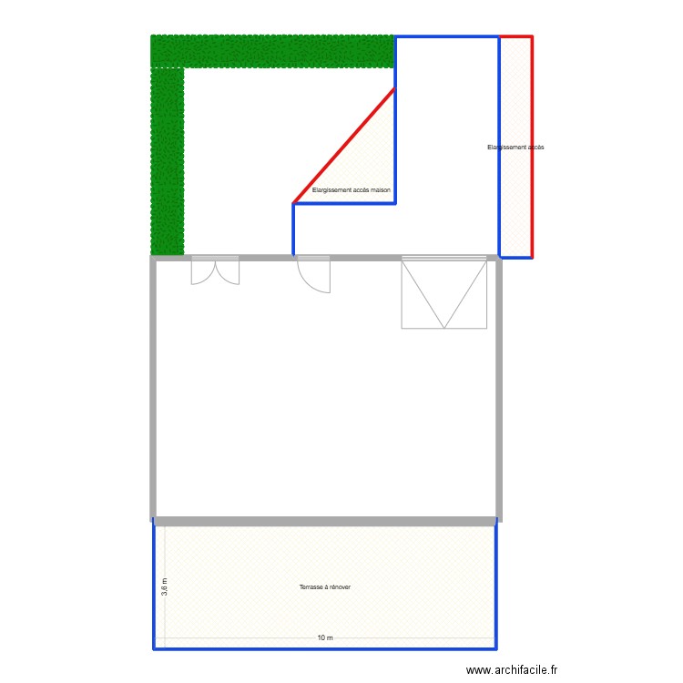 AMENAGEMENT BAISIEUX. Plan de 4 pièces et 70 m2