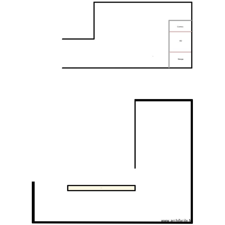fap 2 adoc. Plan de 1 pièce et 59 m2