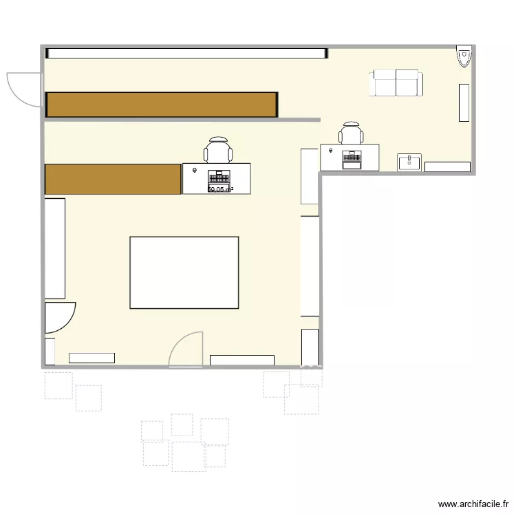 Josefa. Plan de 1 et 59 m² Josefa. Plan de 1 et 59 m²