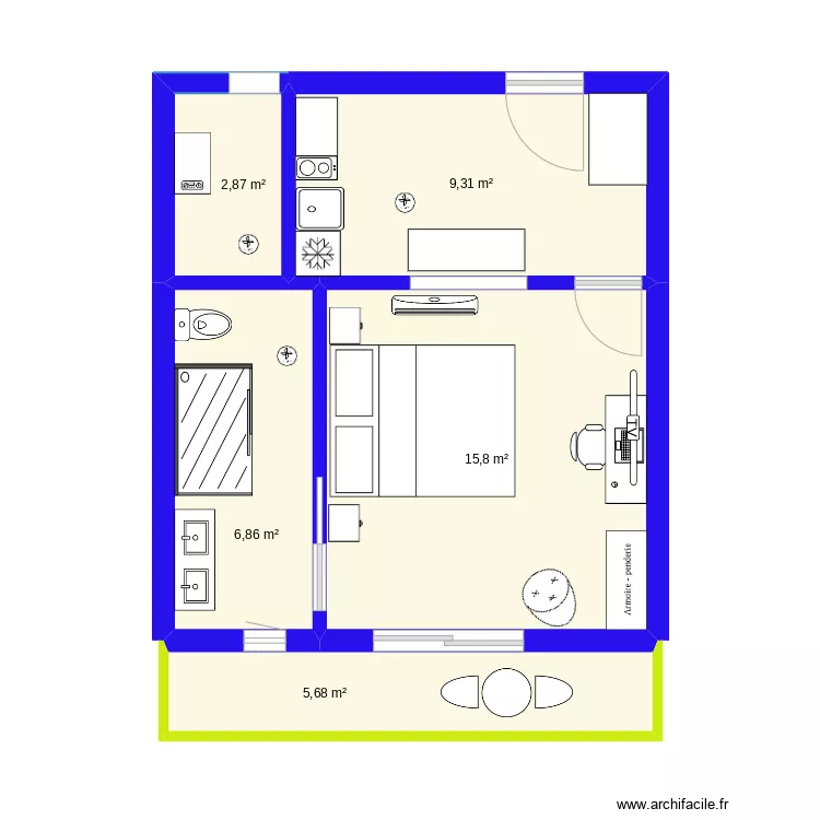 Lyon 1CH Hotel V2. Plan de 