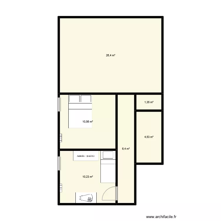Appartement Hallennes. Plan de 7  et 62 m²