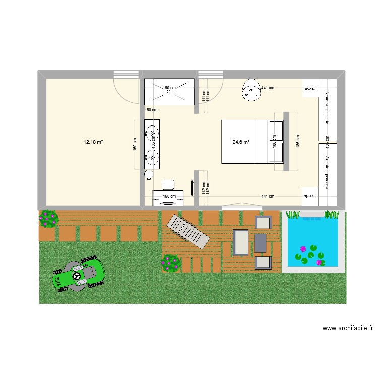 chambre 1. Plan de 0 pièce et 0 m2
