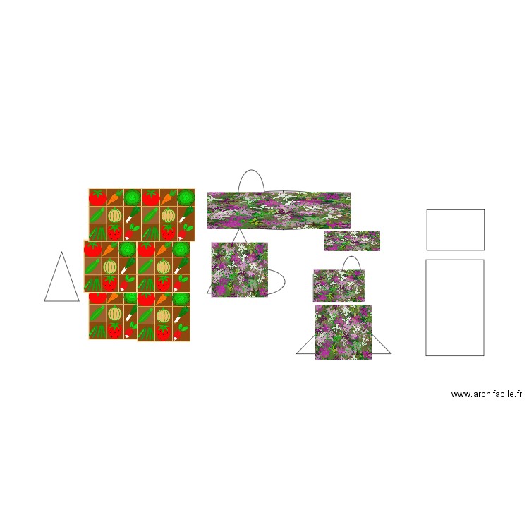 Jardin. Plan de 0 pièce et 0 m2