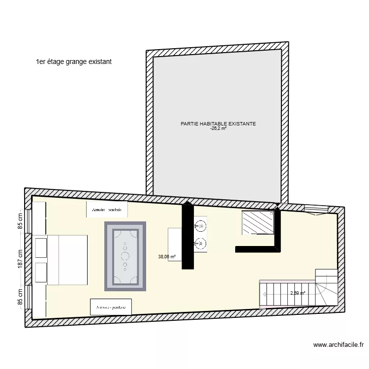 1er etage antho. Plan de 