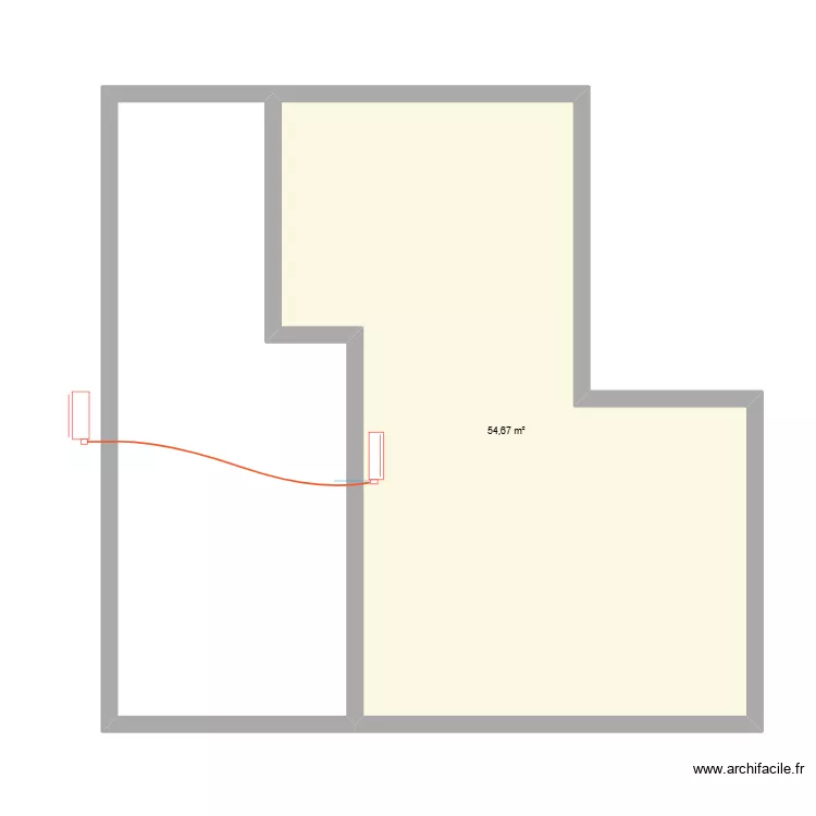 MATEIA LUIS. Plan de 2 Pièces et 88 m²