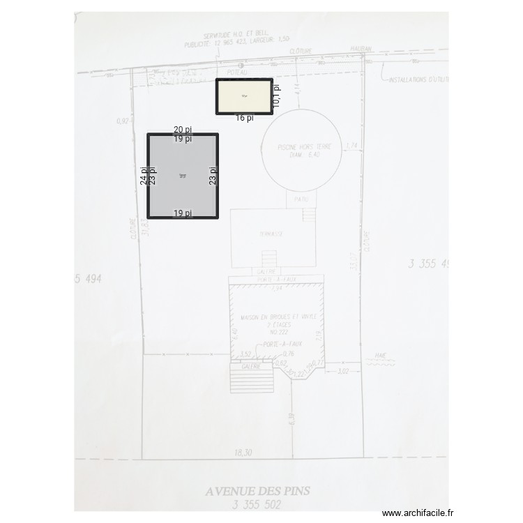 Plan localisation avec garage & cabanon. Plan de 0 pièce et 0 m2 Plan localisation avec garage & cabanon. Plan de 0 pièce et 0 m2
