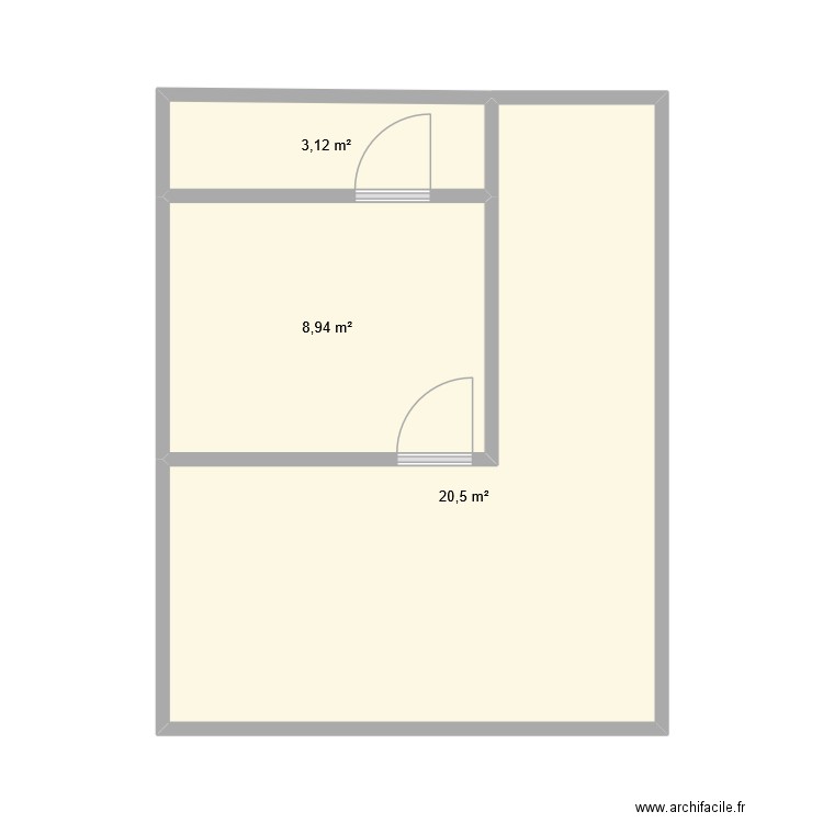 Maison Bègles. Plan de 3 pièces et 33 m2