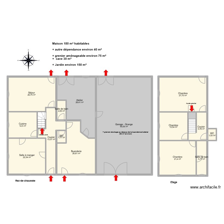 MARCHAL Paulette. Plan de 0 pièce et 0 m2