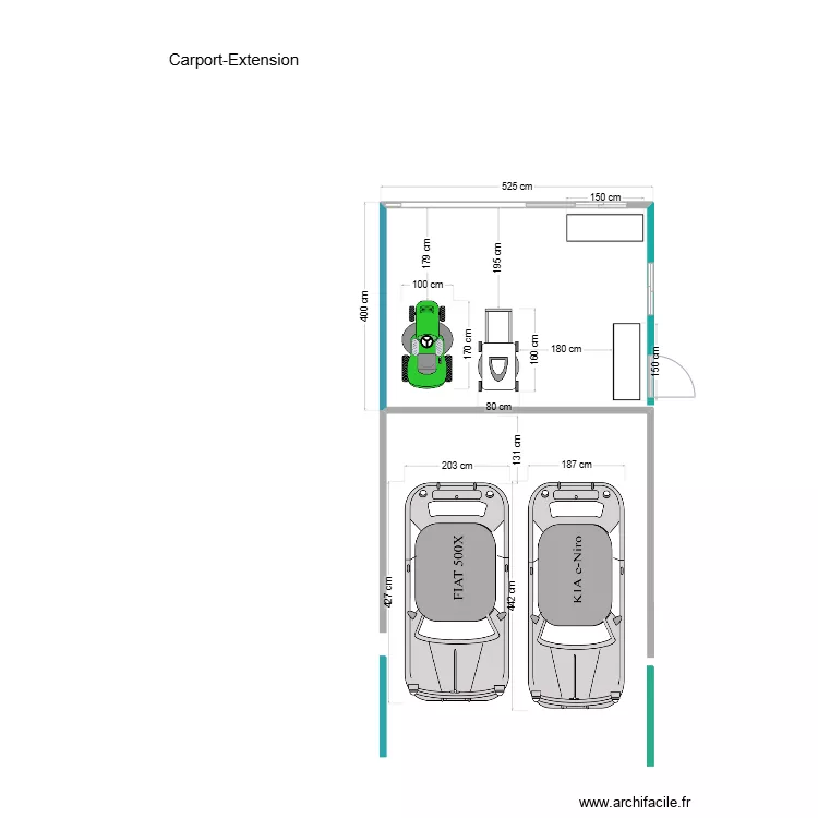 Carport-extension2. Plan de 