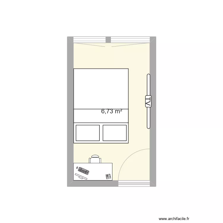 chambre 2. Plan de 
