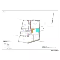 plan chambre froide 2,6 m x 2,6 m  / escalier 2/4 tournant