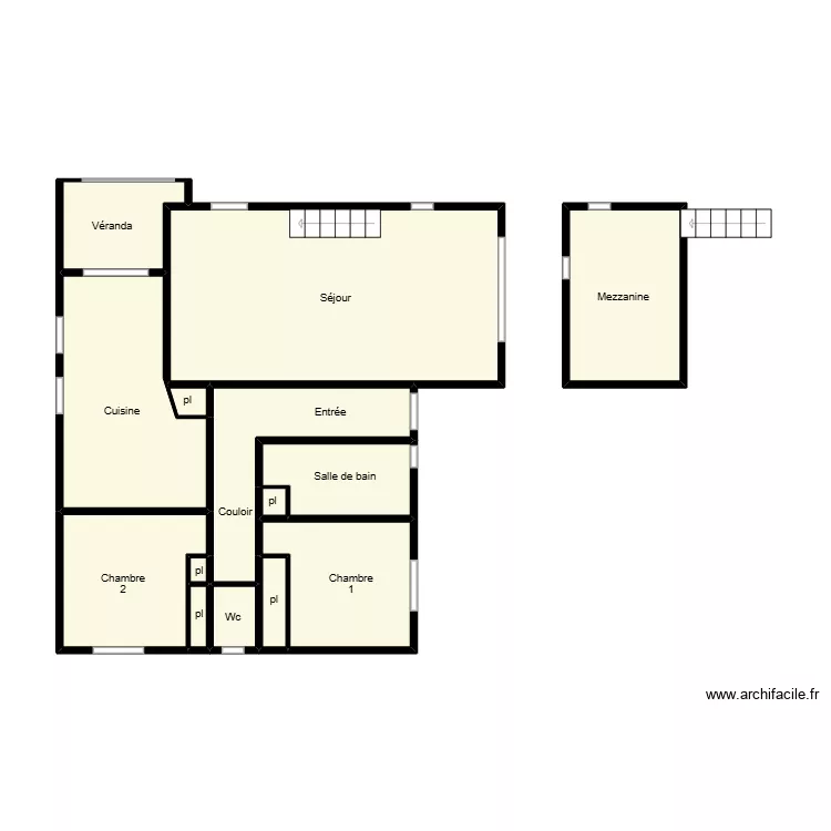 Marjepi 26a. Plan de 14  et 51 m²