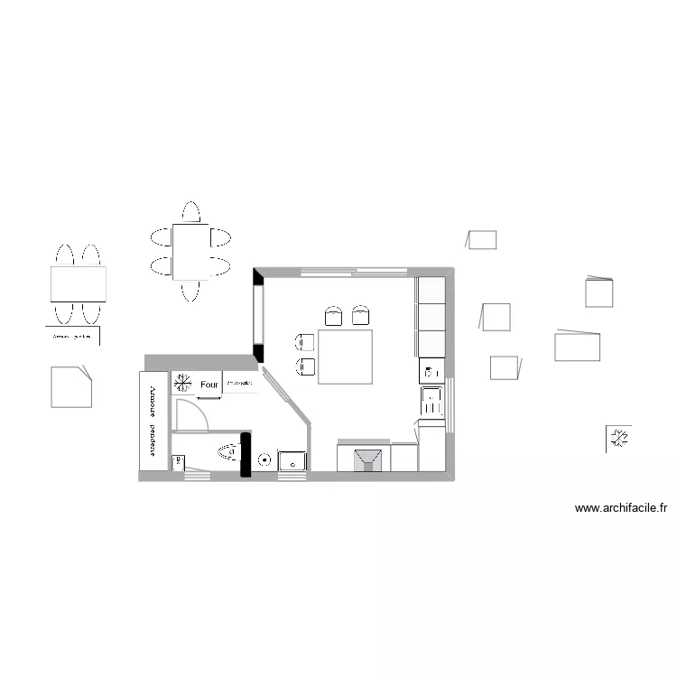 cuisine. Plan de 