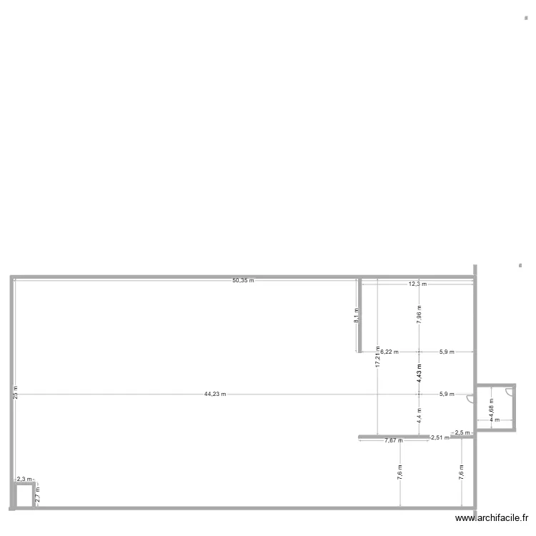 Plan  avant am&eacute;nagement 2. Plan de 