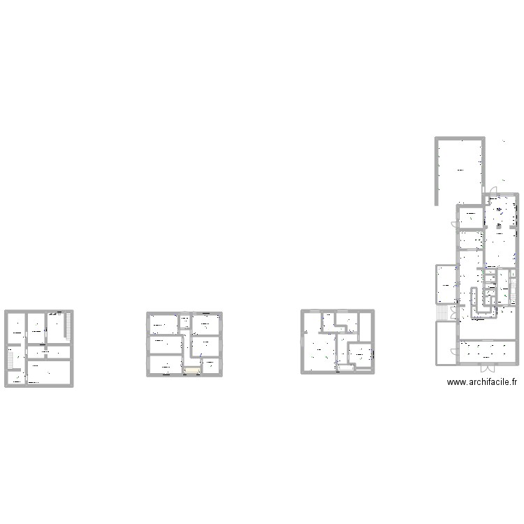 Veranda . Plan de 24 pièces et 343 m2