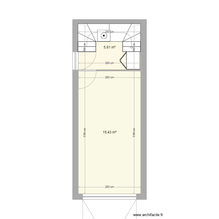 Extension Les Mouettes V0. Plan de 