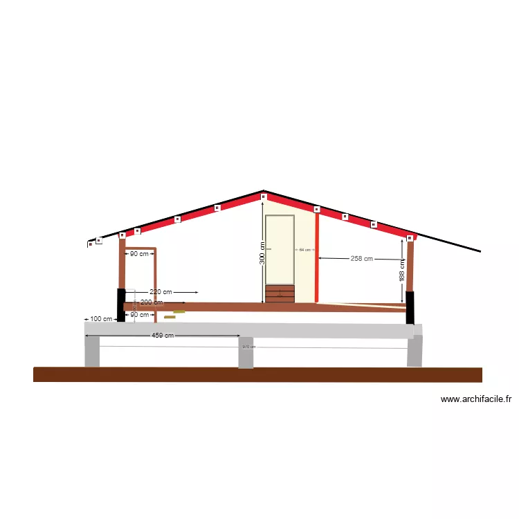 COUPE COURTOTE JUILLET 2024. Plan de 