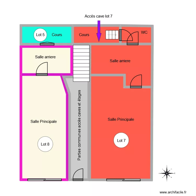 commerce. Plan de 
