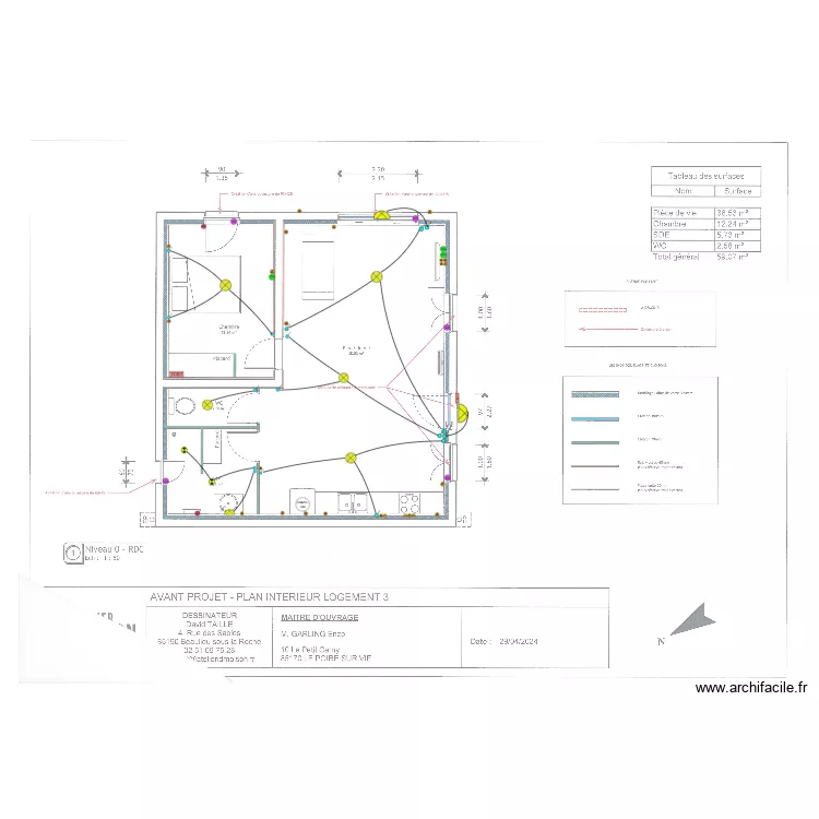 GARLING PLAN ELEC. Plan de GARLING PLAN ELEC. Plan de