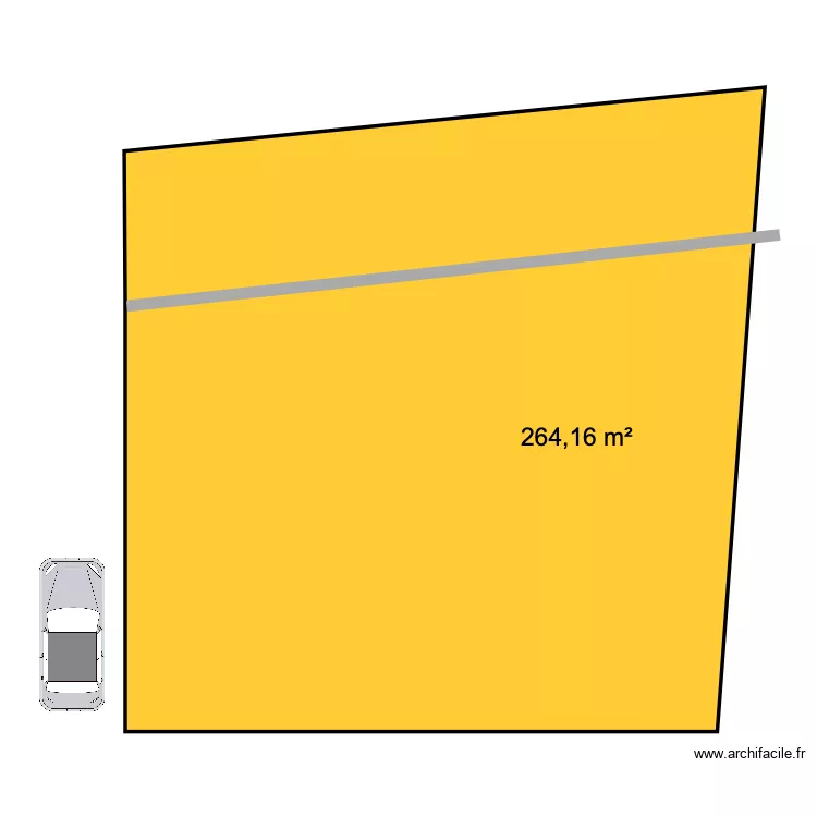 Lamp&egrave;ze terrain seul. Plan de 