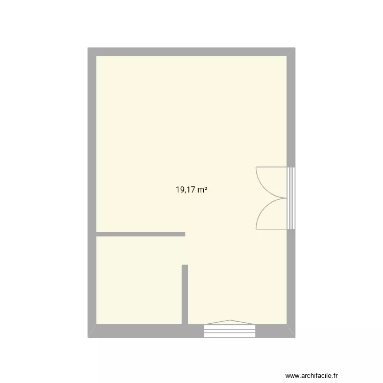 Saint Rapha&euml;l. Plan de 1  et 19 m²