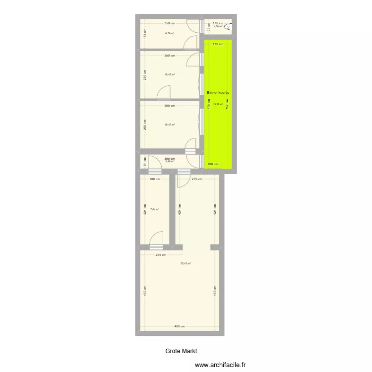 Winkelpand Grote Markt 21 LIER. Plan de Winkelpand Grote Markt 21 LIER. Plan de