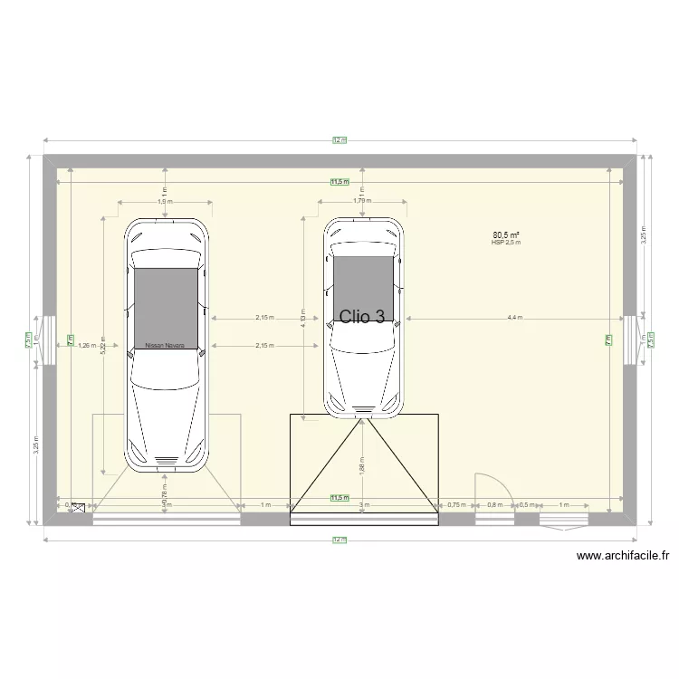 Garage. Plan de 