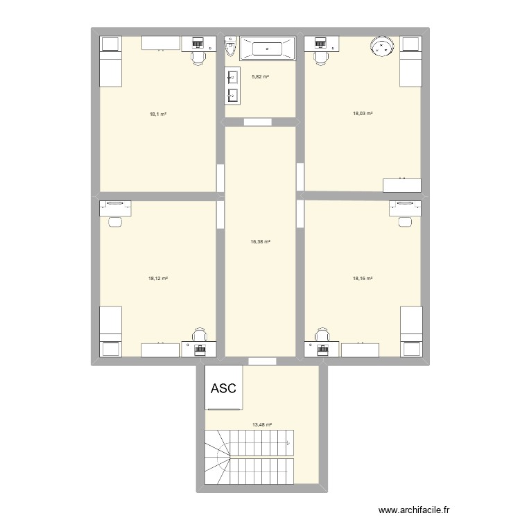 le plan de ma maison. Plan de 0 pièce et 0 m2