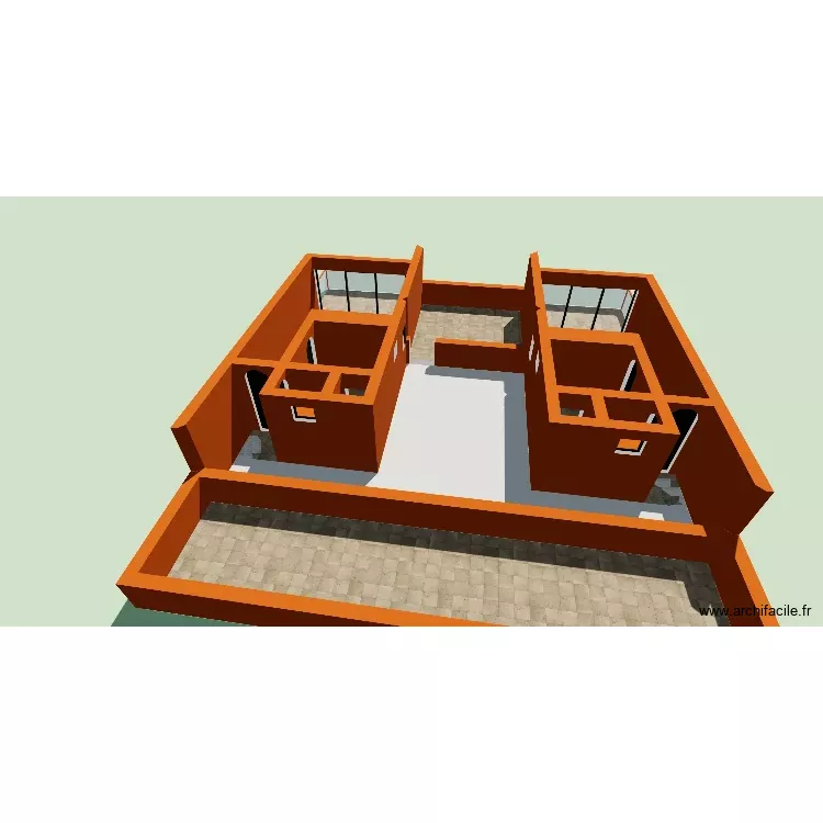 Modèle 2 1er étage. Plan de 11 Pièces et 141 m² Modèle 2 1er étage. Plan de 11 Pièces et 141 m²