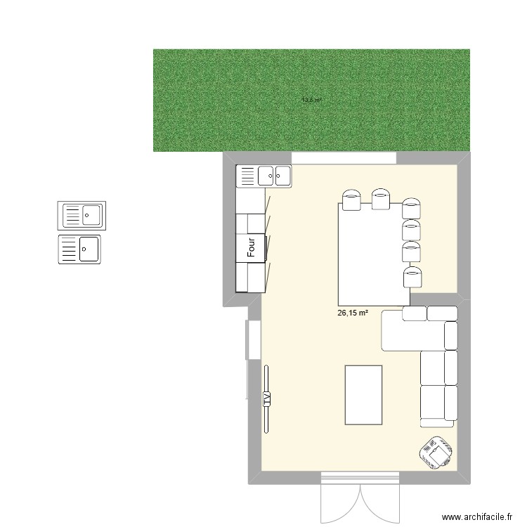 rdc. Plan de 0 pièce et 0 m2