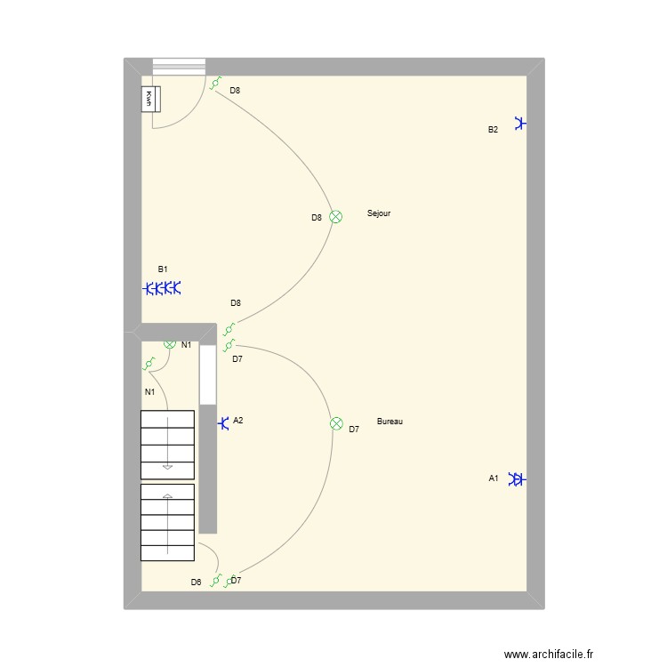 Melanie rez. Plan de 1 pièce et 44 m2