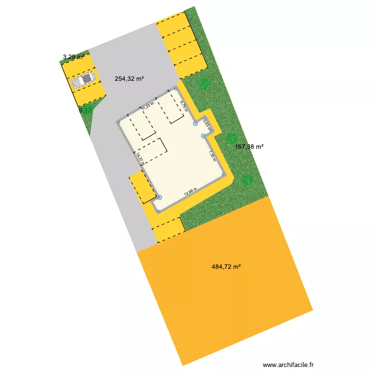 plan de masse. Plan de 1 et 193 m² plan de masse. Plan de 1 et 193 m²