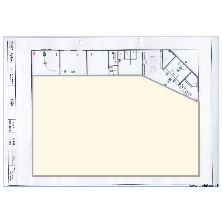 Gosselies 1. Plan de 1 pièce et 1154 m2