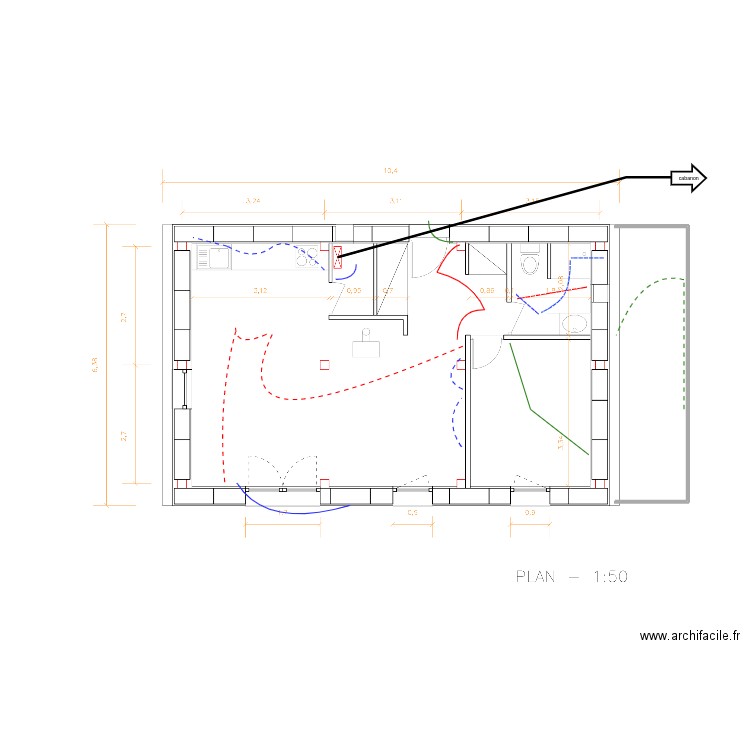 sylvie. Plan de 0 pièce et 0 m2